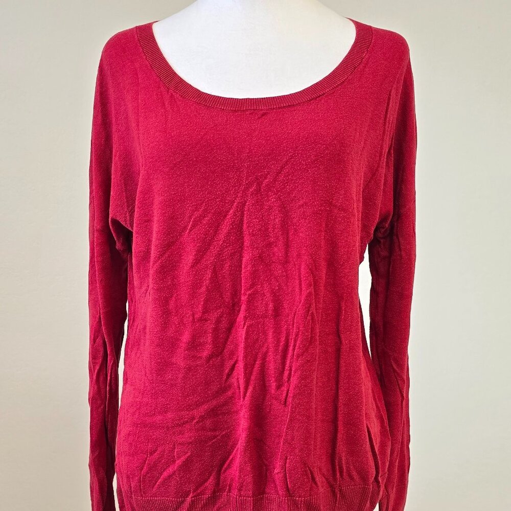 Gap Red Lightweight Long Sleeve Sweater | Women’s Medium